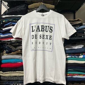 1994 vintage funny White Graphic Tee with Bold Text